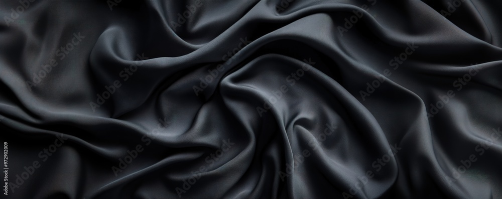 Obraz premium Elegant dark silk fabric with luxurious texture