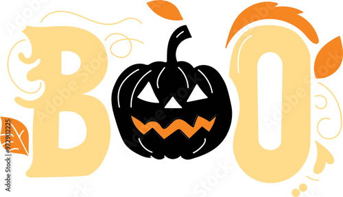 Halloween Boo Lettering