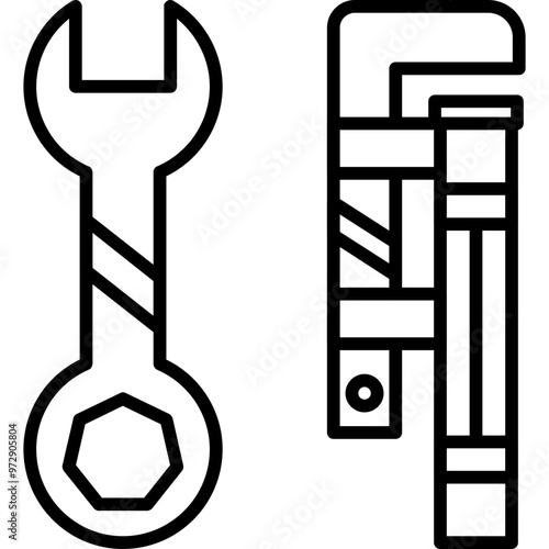Pipe Wrench Icon
