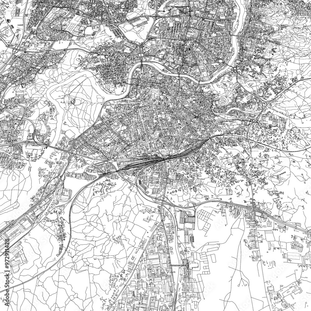 3D illustration of city and urban in Vilnius Lithuania 3D illustration of city and urban in Vilnius Lithuania