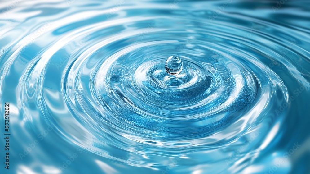 refreshing depiction of a water drop making waves in a tranquil blue environment showcasing the intricate patterns and dynamics of liquid surfaces refreshing depiction of a water drop making waves in a tranquil blue environment showcasing the intricate patterns and dynamics of liquid surfaces