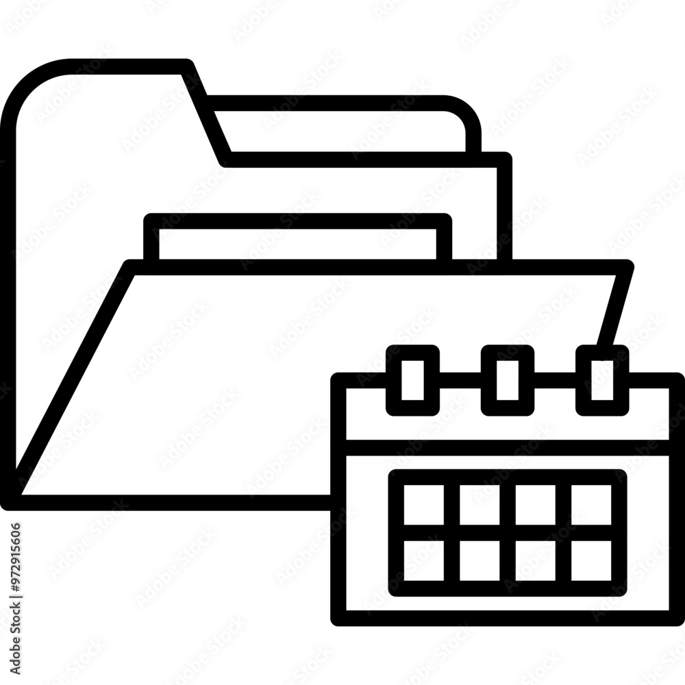 Calendar Folder Icon Calendar Folder Icon