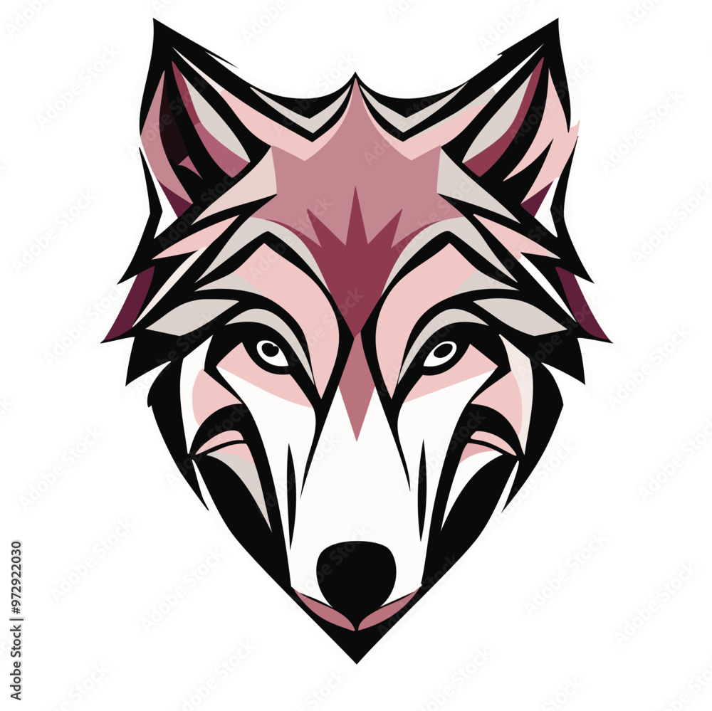 Obraz premium wolf head vector