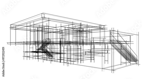 sketch of a building