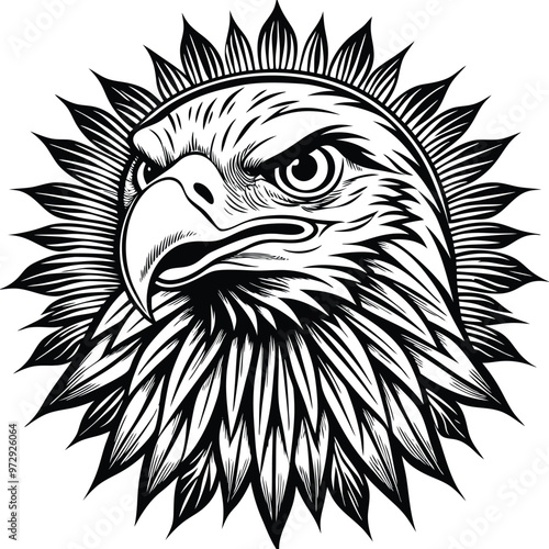 eagle head illustration