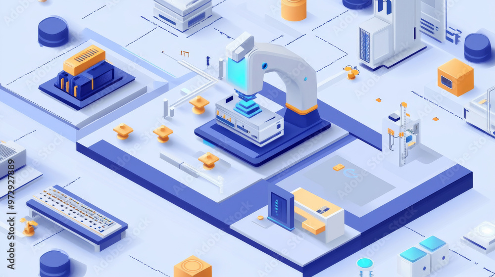 Smart factory utilizing AI and machine learning for efficient operations Smart factory utilizing AI and machine learning for efficient operations