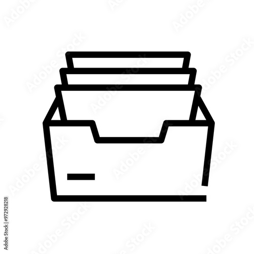 drawer with file inside out