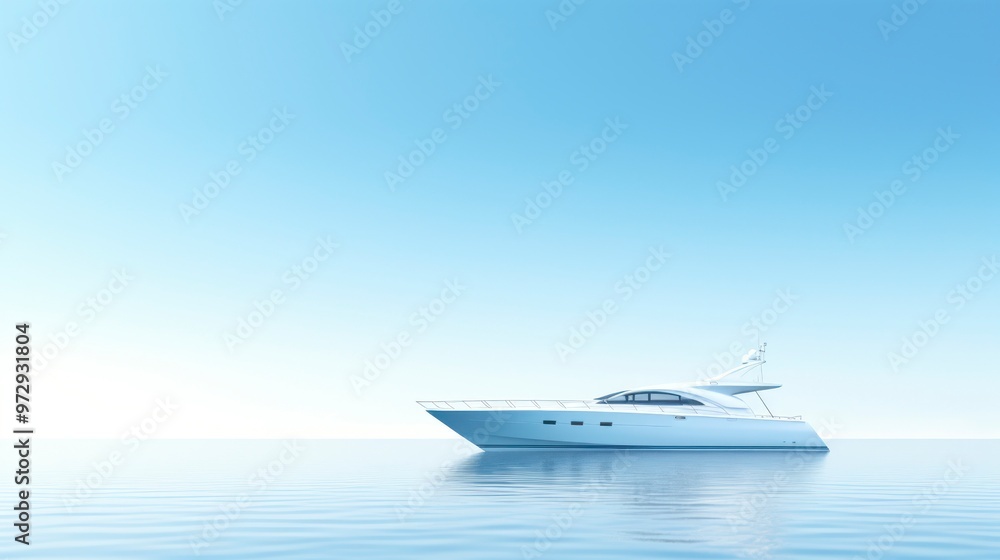 Luxury yacht on the water. Luxury yacht on the water.