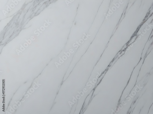 A minimalistic white marble background with subtle veins and a smooth, polished surface