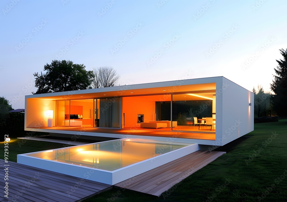 Modern Architecture House With Pool In Backyard Modern Architecture House With Pool In Backyard