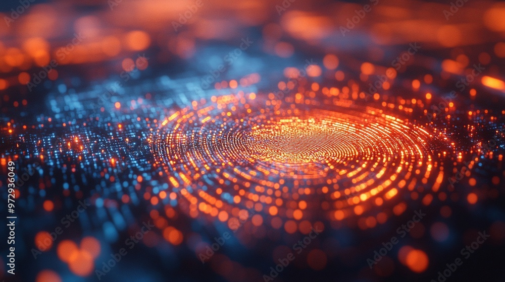 digital identity protection with fingerprint scan on a hologram biometric security system for encryption and cyber safety digital identity protection with fingerprint scan on a hologram biometric security system for encryption and cyber safety