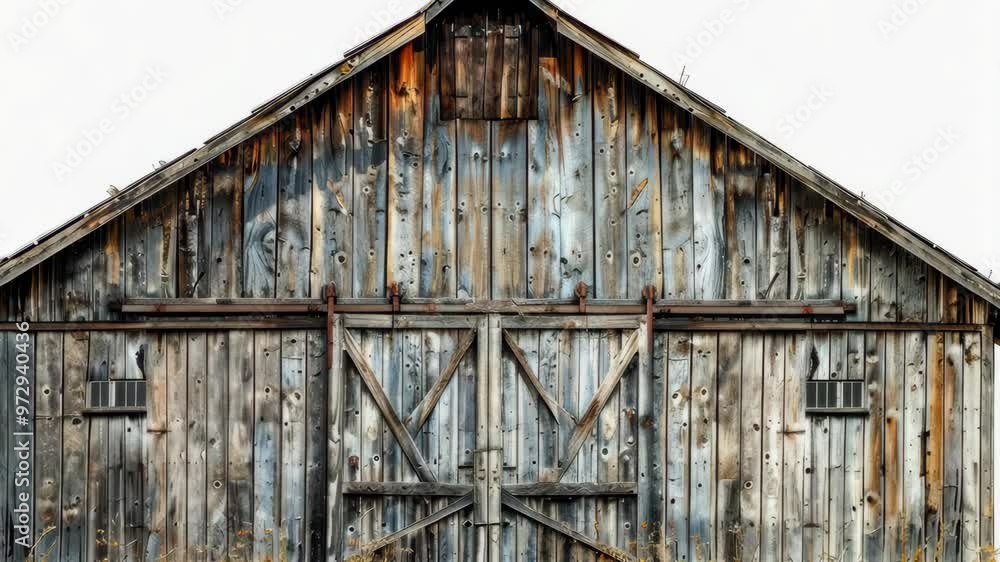 Explore the rustic charm of an old ranch barn with weathered wood and rural beauty Explore the rustic charm of an old ranch barn with weathered wood and rural beauty