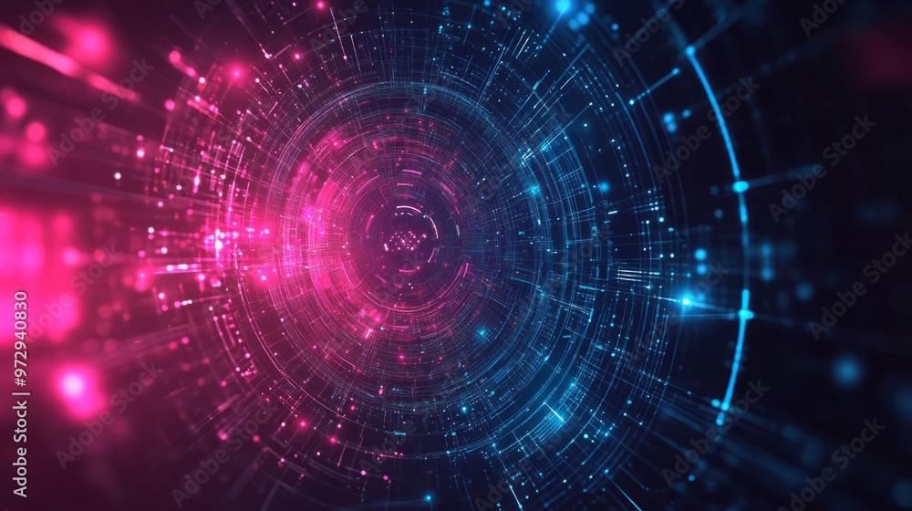AI futuristic technology background vector AI futuristic technology background vector