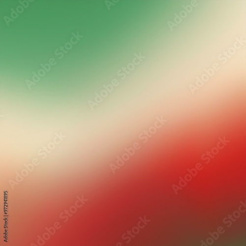 A soft, abstract gradient of red, green, and white tones blending seamlessly. Ideal for backgrounds, holiday designs, digital art, marketing, Christmas, or festive themes.