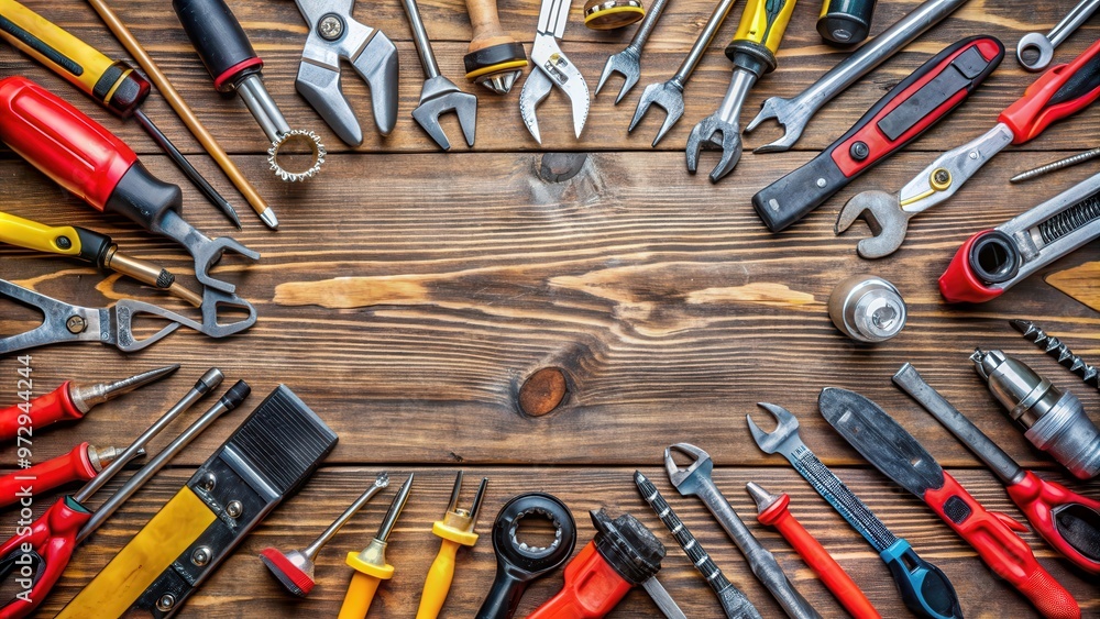 Close up of various tools and instruments used for repairing appliances, tools, repair, maintenance, fix, screwdriver Close up of various tools and instruments used for repairing appliances, tools, repair, maintenance, fix, screwdriver