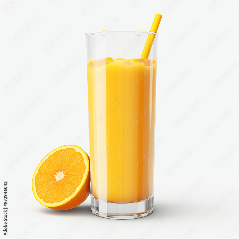 Collection of Visually Appealing Orange Juice in a Tall Glass Collection of Visually Appealing Orange Juice in a Tall Glass