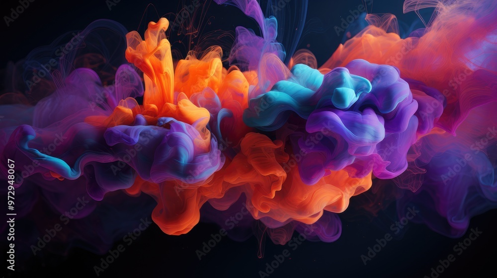A vibrant swirl of colorful smoke, blending hues of orange, purple, and blue, creating an abstract and dynamic visual effect. A vibrant swirl of colorful smoke, blending hues of orange, purple, and blue, creating an abstract and dynamic visual effect.