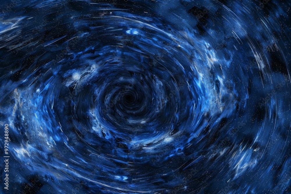Cosmic Vortex, Swirling Star Trails Converging at a Central Point, Abstract Space Background Cosmic Vortex, Swirling Star Trails Converging at a Central Point, Abstract Space Background