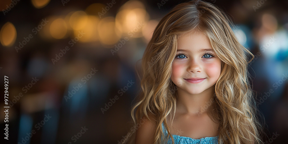 Portrait of a beautiful little girl looking at the camera Portrait of a beautiful little girl looking at the camera