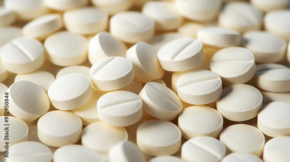 white pills background white pills background