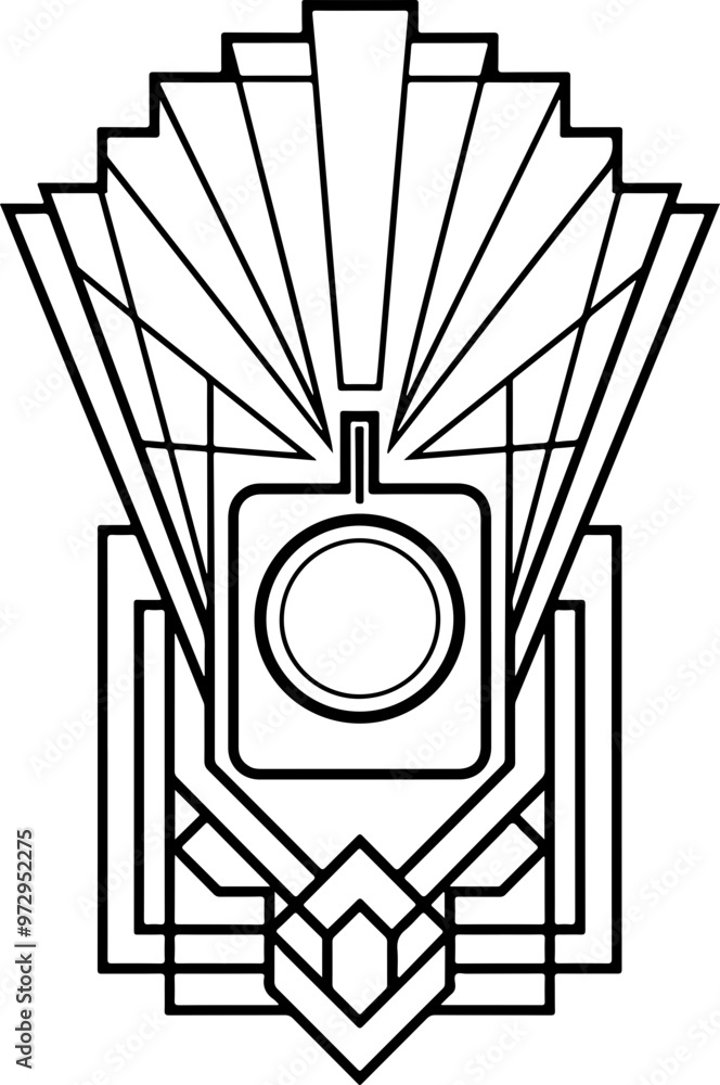 Art Deco Geometric Lines and Shapes Design Art Deco Geometric Lines and Shapes Design