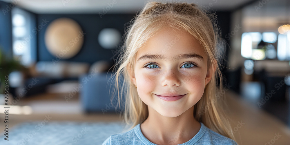 Portrait of a beautiful little girl looking at the camera Portrait of a beautiful little girl looking at the camera