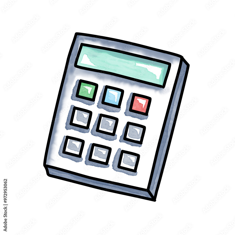 Calculator. Isolated clipart Calculator. Isolated clipart