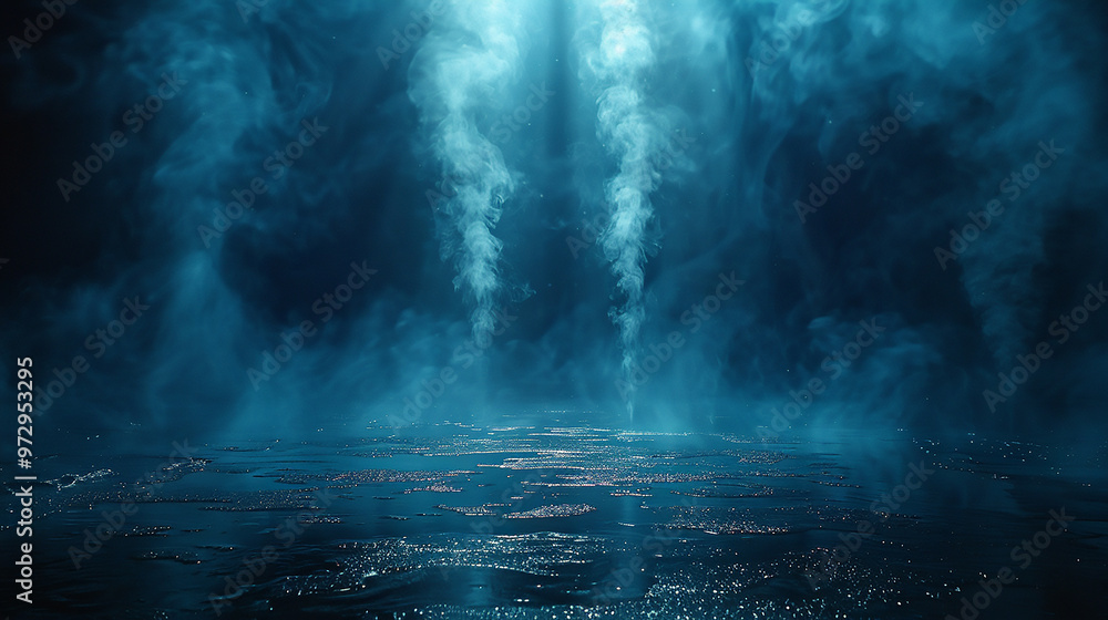 A Dark and Atmospheric Scene with Intriguing Interplay of Light and Shadows, A Dark and Atmospheric Scene with Intriguing Interplay of Light and Shadows,