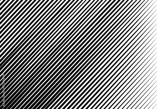 Tailoring concept. Image for your design close-up texture of black and white striped silk fabric at an angle.