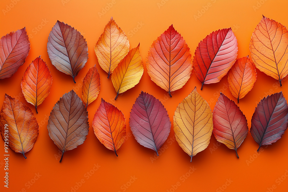 Overhead view of autumn leaves_4 Overhead view of autumn leaves_4
