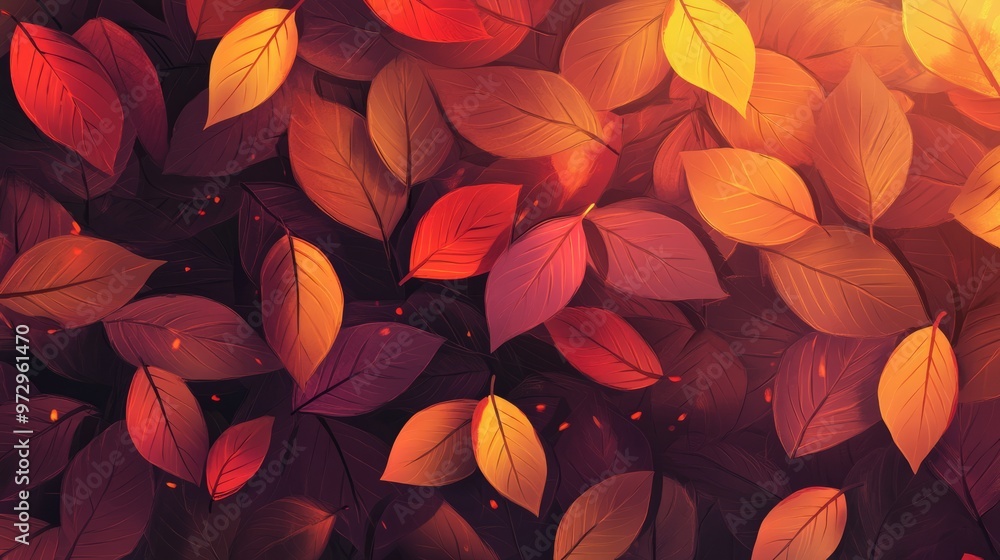 Autumn leaves background with copy space Autumn leaves background with copy space