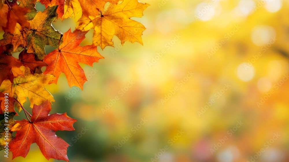 Autumn leaves background with copy space Autumn leaves background with copy space