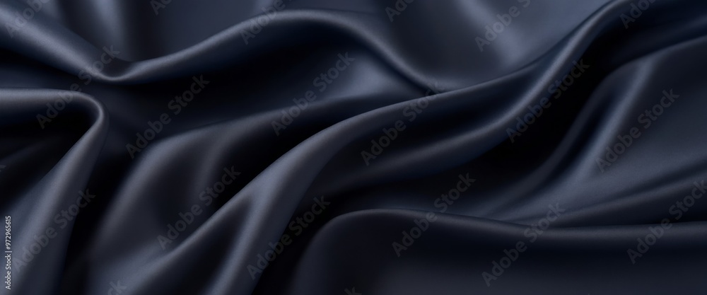 Luxurious Dark Blue Fabric with Smooth Texture and Subtle Sheen Luxurious Dark Blue Fabric with Smooth Texture and Subtle Sheen