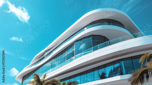 Miami beach architecture building outdoors. luxurious. luxurious.