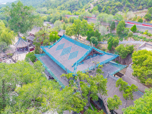 Aerial photography of Jin Temple in Taiyuan, Shanxi photo