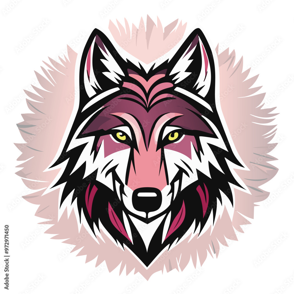 Fototapeta premium wolf head mascot