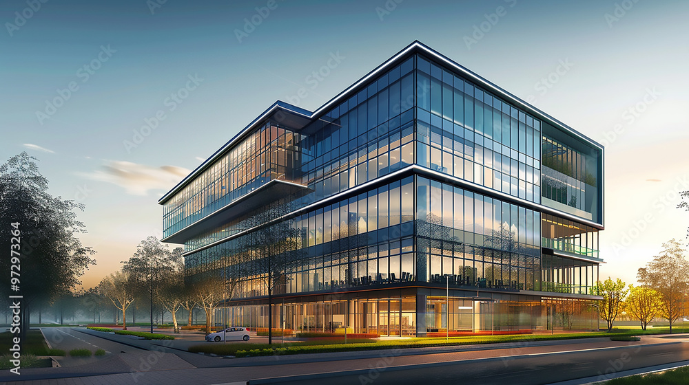 Contemporary Exterior Building Modern office Contemporary Exterior Building Modern office