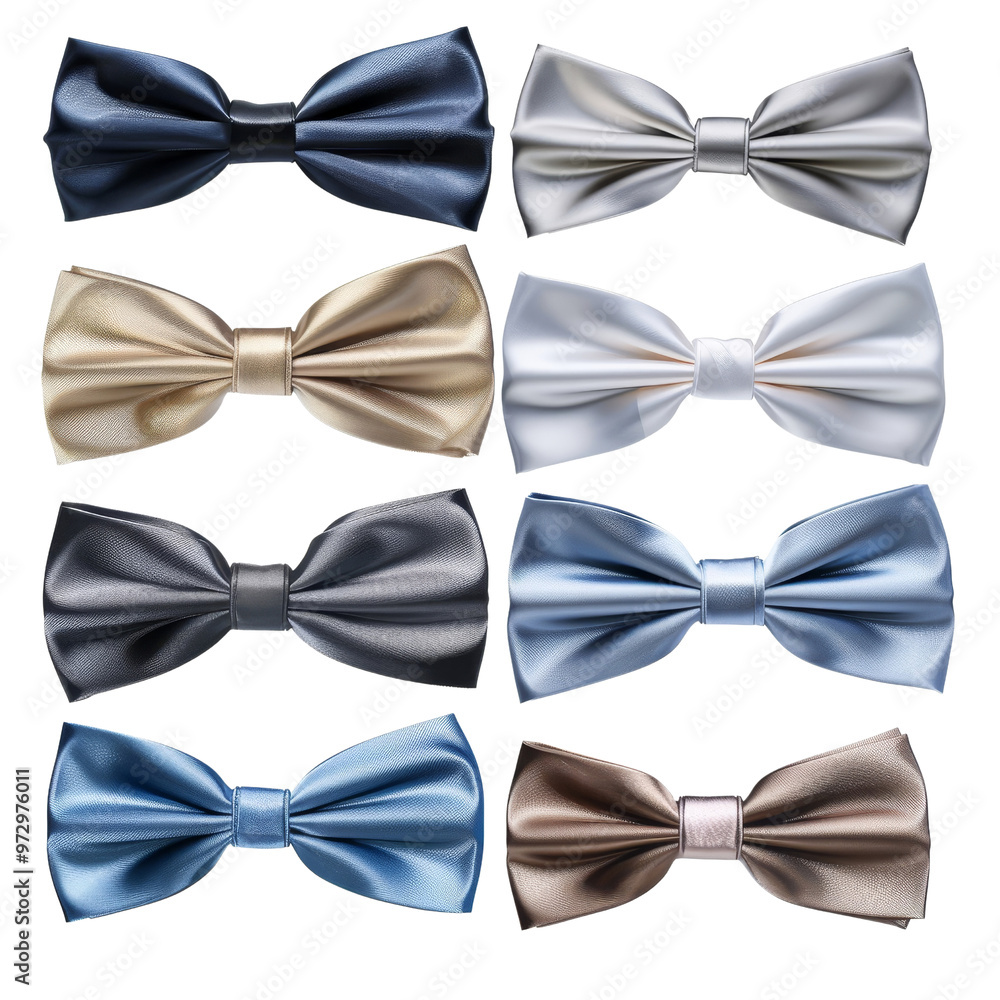Stylish Collection of Satin Bow Ties in Various Elegant Colors Stylish Collection of Satin Bow Ties in Various Elegant Colors
