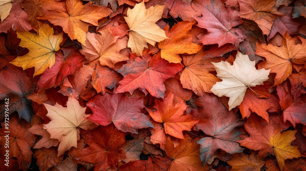 Autumn leaves background with copy space Autumn leaves background with copy space