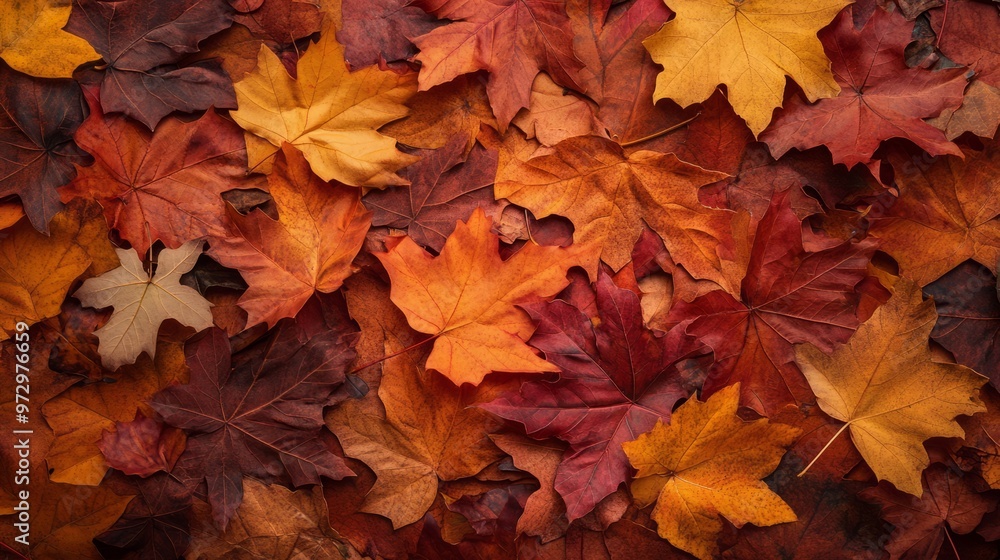 Autumn leaves background with copy space Autumn leaves background with copy space