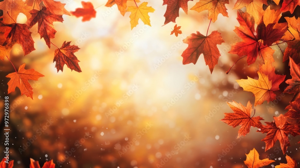 Autumn leaves background with copy space Autumn leaves background with copy space