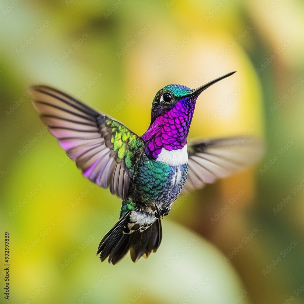 Beautiful hummingbird in flight Beautiful hummingbird in flight