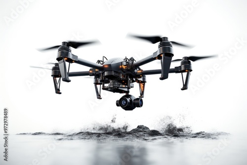 A drone capturing stunning aerial footage, representing the possibilities of technology-driven exploration