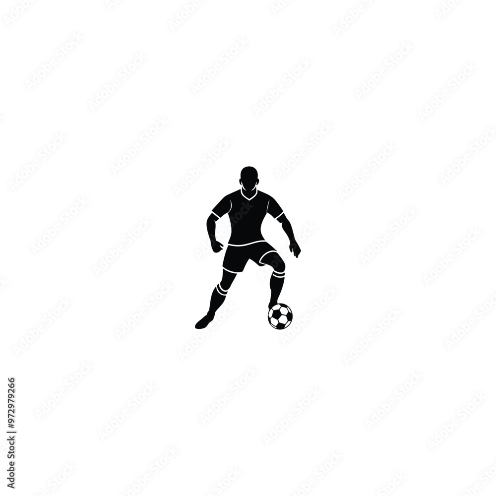 soccer player silhouette soccer player silhouette