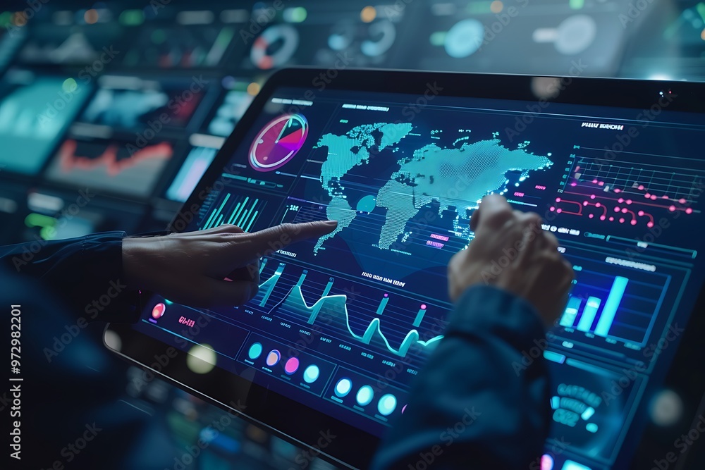 A person is touching a screen with a finger , A person is touching a screen with a finger , innovative technology concept with holographic interfaces and futuristic gadgets .
A person is touching a screen with a finger , A person is touching a screen with a finger , innovative technology concept with holographic interfaces and futuristic gadgets .