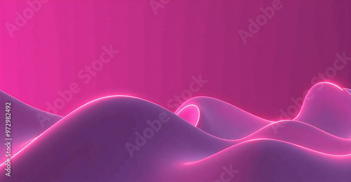 Generative AI A minimalist and simple wallpaper with cool wave lines and calming colors, Simply minimalist modern background, cool abstract wave lines neon color background, cool minimalism background