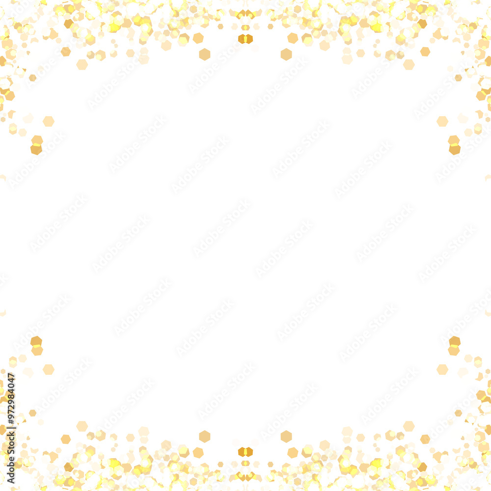 Golden Glitter Frame For Decoration Shimmering Frame Golden Glitter Frame For Decoration Shimmering Frame