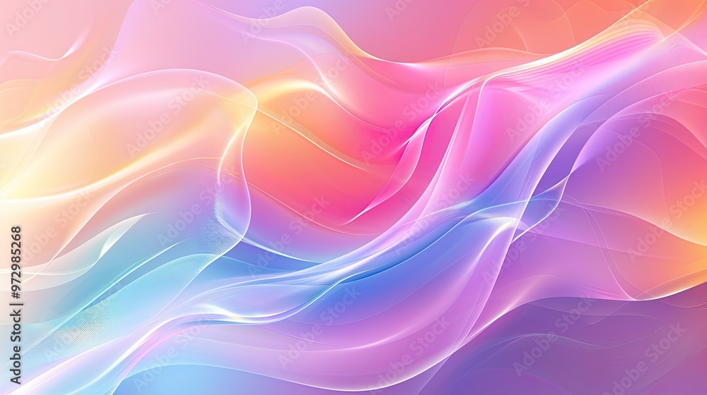 A vibrant, abstract design featuring flowing waves of pastel colors, creating a soothing and dynamic visual experience. A vibrant, abstract design featuring flowing waves of pastel colors, creating a soothing and dynamic visual experience.