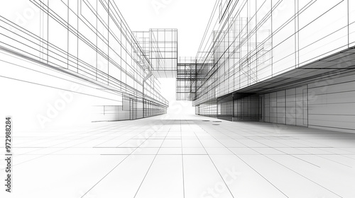 Architecture Drawing banner background for design