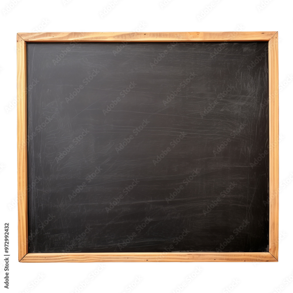 Blank Chalkboard Framed in Wood for Educational Purposes. Blank Chalkboard Framed in Wood for Educational Purposes.